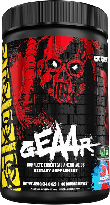 Mutant GEAAR - 9.4g of EAA Powder + Arginine, 7g BCAAs, 4g Leucine, El