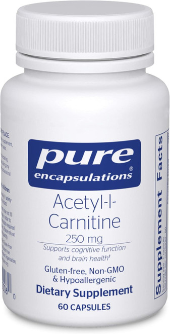 Pure Encapsulations Acetyl-L-Carnitine 250 mg - Memory & Brain Supplem