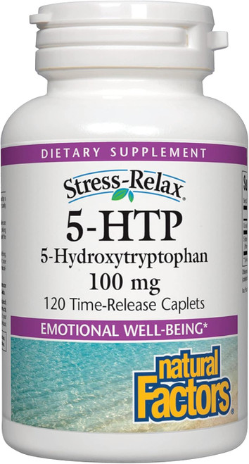 Natural Factors, Stress-Relax 5-HTP 100 mg, Pharmaceutical-Grade Suppl