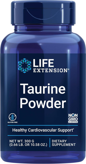 Life Extension Taurine Powder  Healthy Cardiovascular Support, Promot