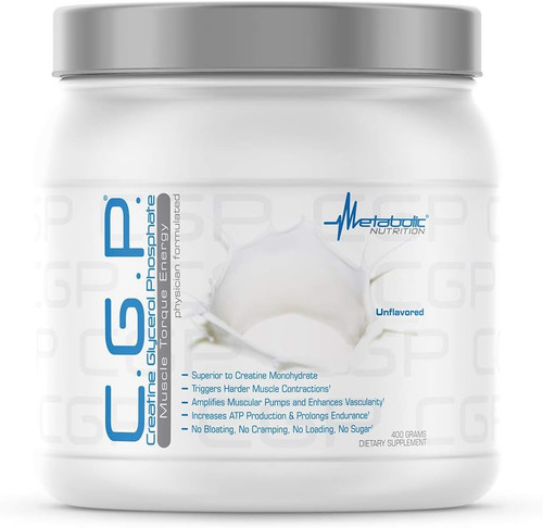 Metabolic Nutrition, CGP, Creatine Glycerol Phosphate, 100% Micronized