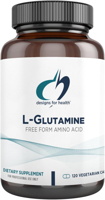 Designs for Health L Glutamine Capsules - 850mg Vegetarian Amino Acids