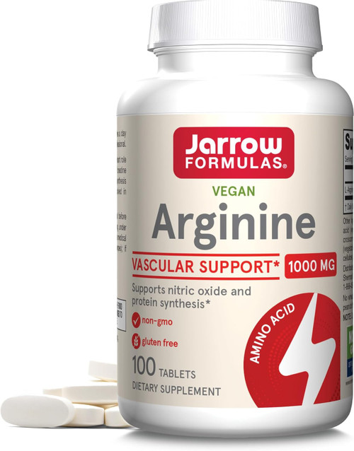 Jarrow Formulas Arginine 1000 mg, Dietary Supplement, Supports Nitric
