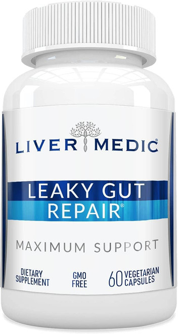 Leaky Gut Repair Maximum Support Gut Health L-Glutamine, Slippery Elm