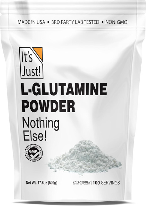 It's Just! - L-Glutamine Powder, Unflavored, Amino Acid, Faster Muscle