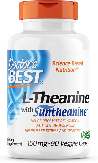 Doctor's Best L-Theanine Contains Suntheanine, Helps Reduce Stress & S