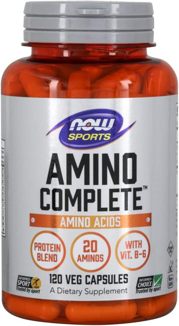 NOW Sports Nutrition, Amino CompleteTM with Vitamin B-6, 120 Count