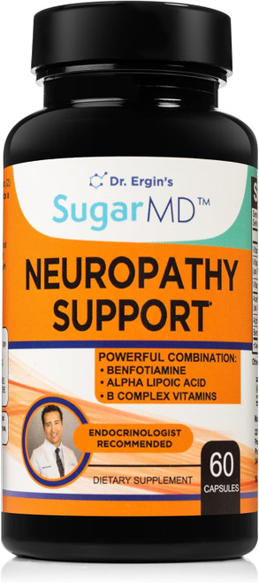 SugarMD Neuropathy Support Supplement  60 Nerve Supplement Capsules w