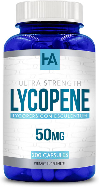 Healing Awakening Lycopene 50mg 200 Vegetarian Capsules (Non-GMO & Glu