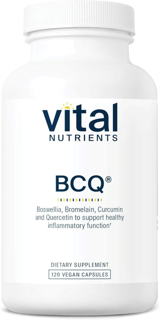 Vital Nutrients BCQ | Vegan Boswellia, Bromelain, Curcumin & Quercetin