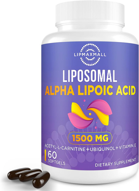 Liposomal Alpha Lipoic Acid 1500mg - with Acetyl-L-Carnitine 900mg & U
