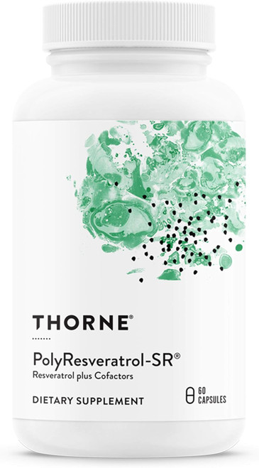 THORNE PolyResveratrol-SR - Trans-Resveratrol Supplement for Healthy A