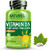 NATURELO Vitamin D - 5000 IU - Plant Based from Lichen - Natural D3 Supplement for Immune System, Bone Support, Joint He