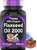 Organic Flaxseed Oil Softgels: 2000 mg - 90 Softgels | High in Omega-3 Fatty Acids | Flaxseed Oil Supplement for Women &