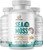 Organic Irish Sea Moss Pills - Wildcrafted Dr Sebi Inspired Seamoss Blend with Turmeric, Burdock Root & Bladderwrack, En