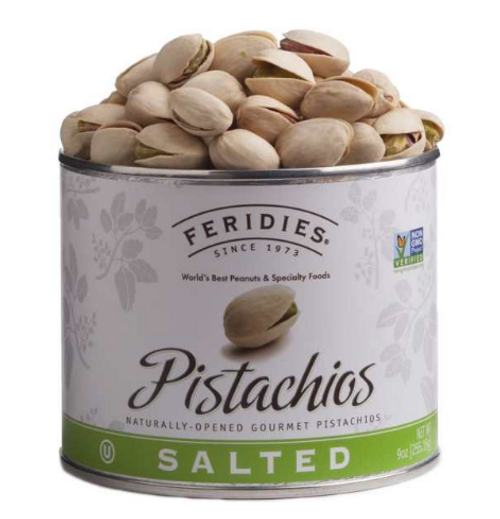 9 oz Feridies Salted Pistachios