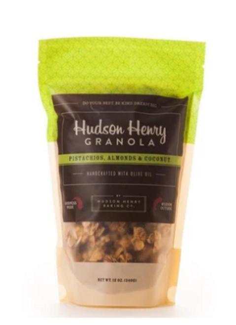 12 oz Hudson Henry Granola- Pistachios, Almonds & Coconut
