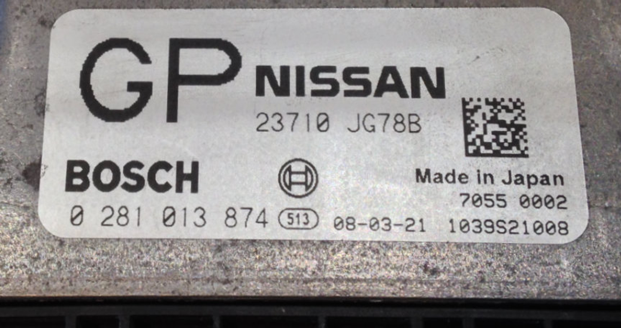 Plug & Play Bosch Engine ECU, Nissan X TRAIL, 0281013874, 0 281 013 874,  23710-JG78B, 23710JG78B