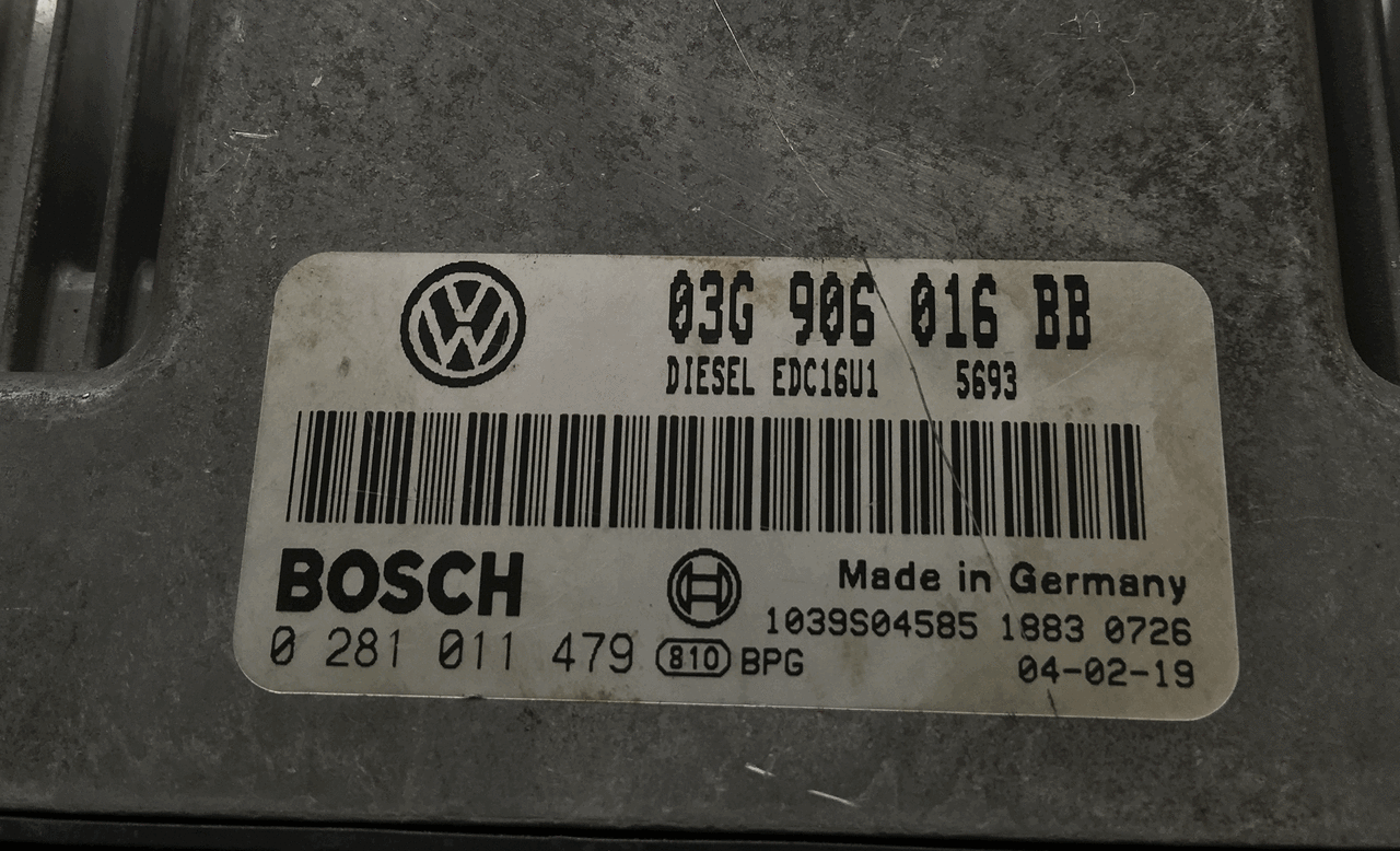 VW Touran 1.9 TDI (BKC), 0281011479, 0 281 011 479, 03G906016BB, 03G 906 016 BB