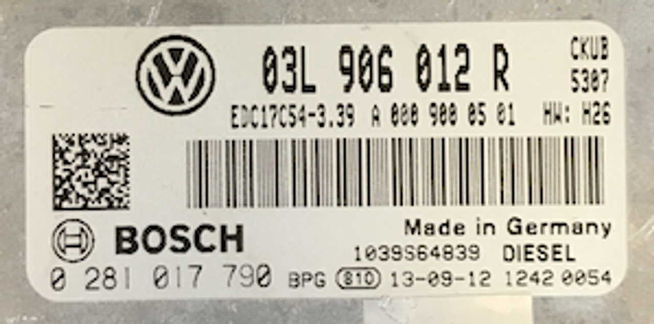 VW Crafter  30/35/50  2.0 TDI, 0281017790, 0 281 017 790, 03L906012R, 03L 906 012 R, EDC17C54, 1039S64839