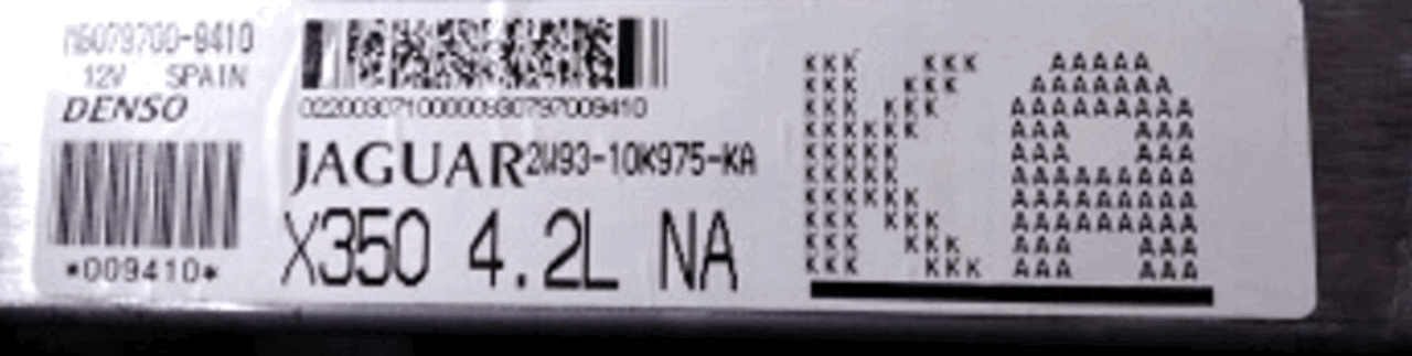 Jaguar, MB079700-9410, 2W93-10K975-KA, KA, X350 4.2L NA