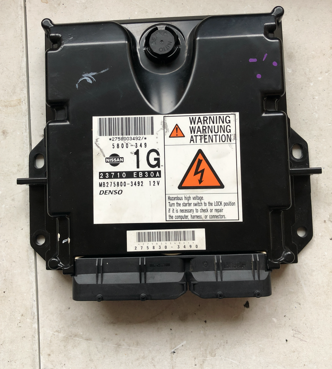 Denso Engine ECU, Nissan Pathfinder, 23710EB30A, 23710 EB30A, MB275800-3492, 1G