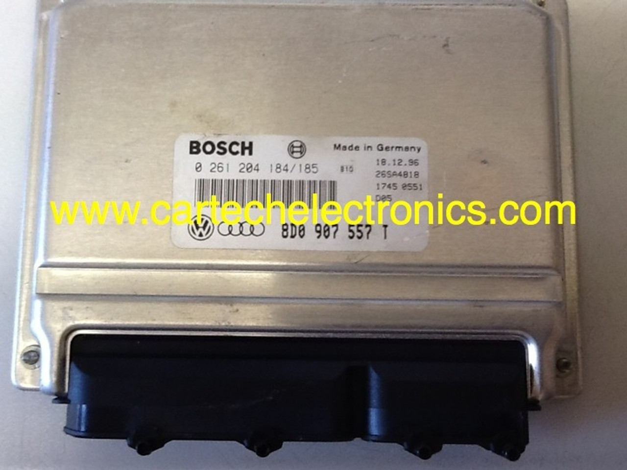 Plug & Play Bosch Engine ECU, Audi A4 1.8T, 0261204185,  0 261 204 185, 8D0907557T,  8D0 907 557 T