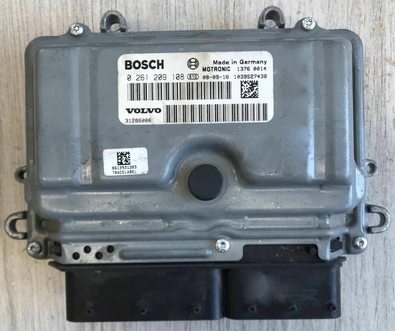 Bosch Engine ECU, Volvo S60 II 2.5T5, S80 II 2.5 FT,T, V70 III 2.5 FT,T, 0261209108, 0 261 209 108, 31286086