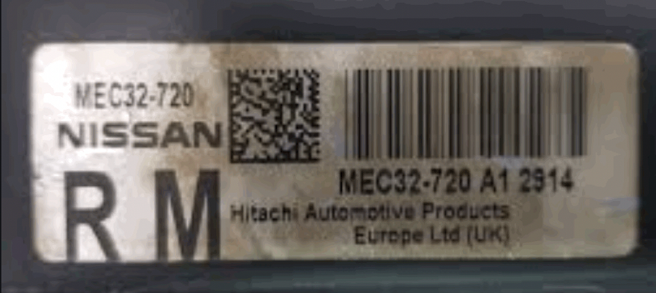 Hitachi Engine ECU, Nissan, MEC32-720, A1, 2914, RM