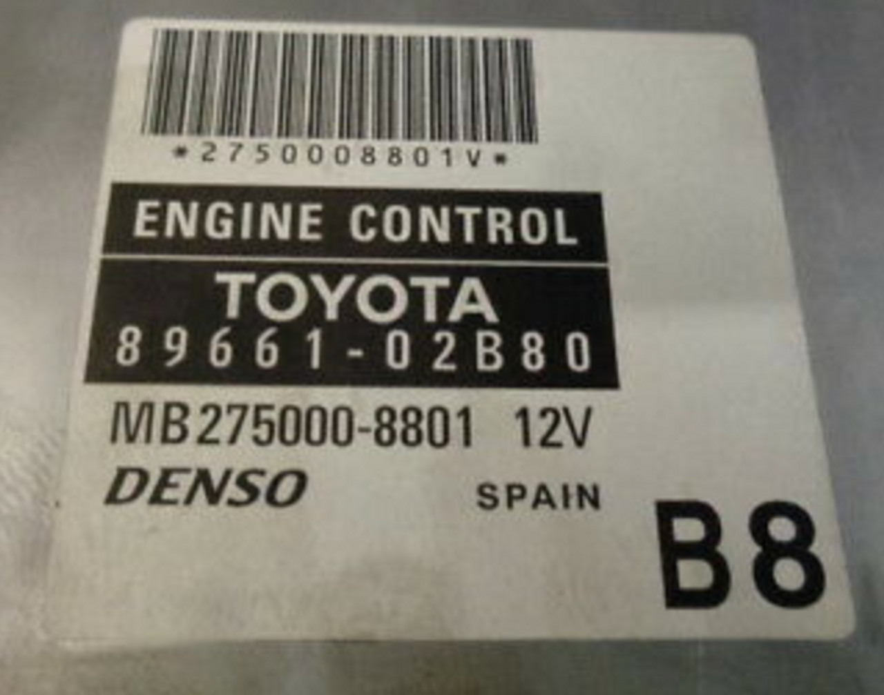 Plug & Play Denso Engine ECU, Toyota Corolla 1.6 VVTI, 89661-02B80 