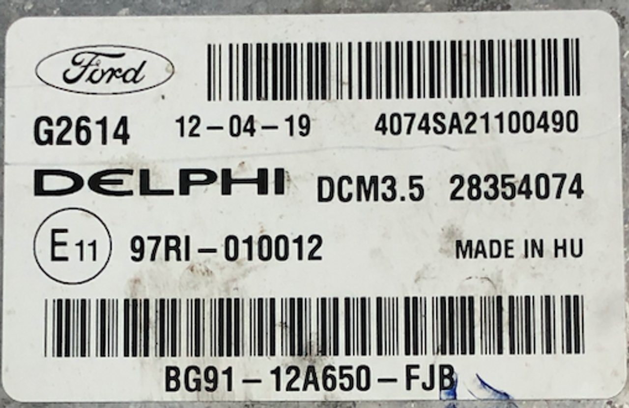 Ford S-Max 2.0, BG91-12A650-FJB, 28354074, DCM3.5