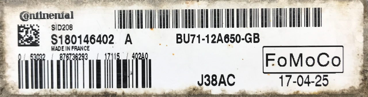 S180146402A, S180146402 A, BU7112A650GB, BU71-12A650-GB, SID208, J38AC, FOMOCO