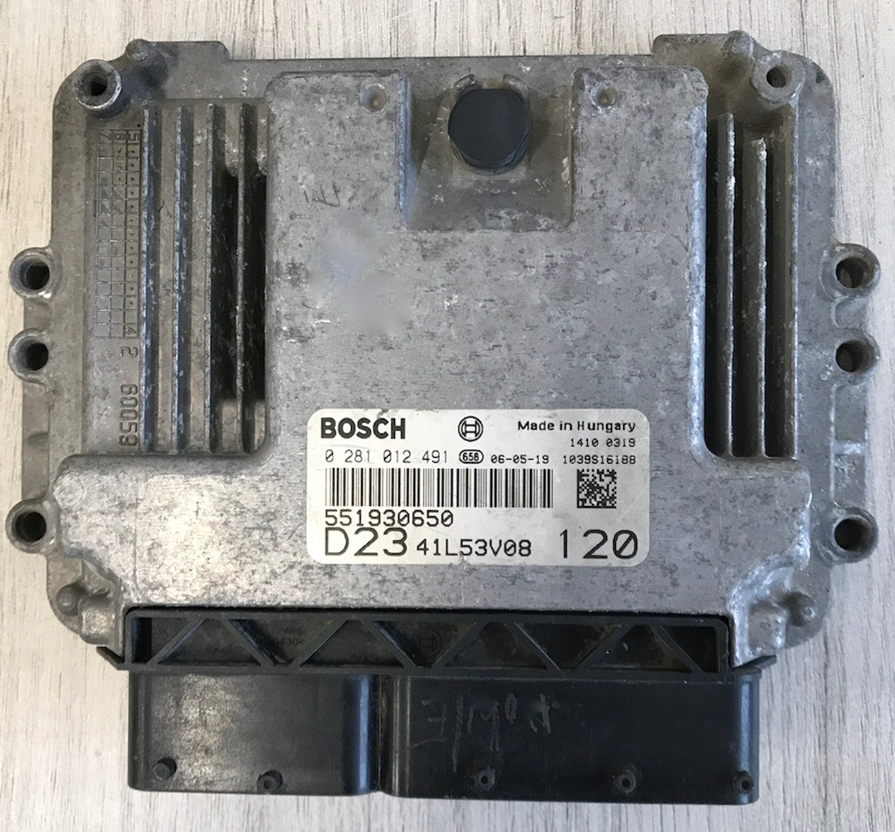 Bosch Engine ECU, Fiat, 0281012491, 0 281 012 491, 551930650, 1039S16188, D23