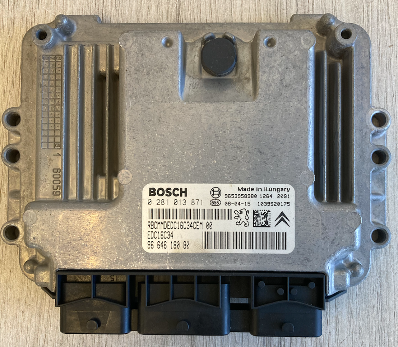 Bosch Engine ECU, Citroen Berlingo 1.6D, 0281013871, 0 281 013 871, 9664618080, 96 646 180 80