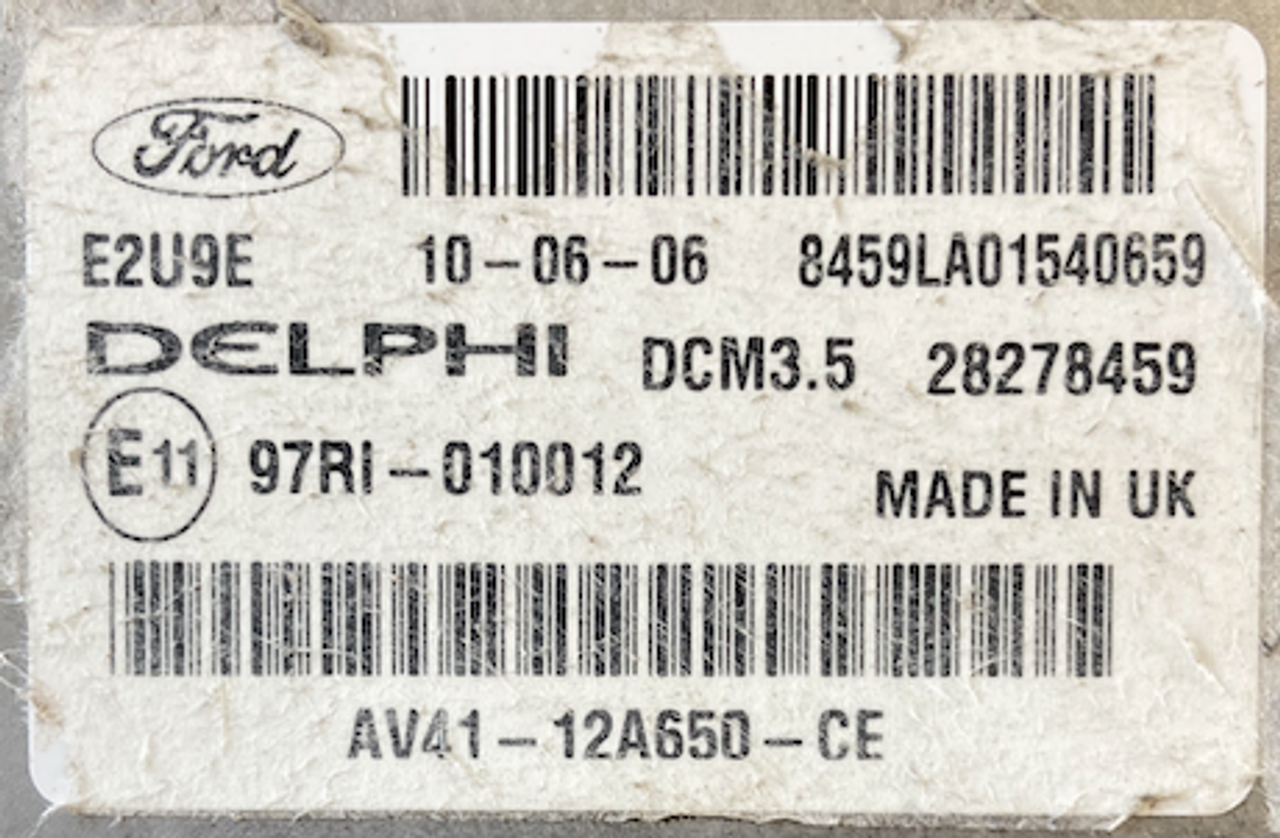 Delphi Engine ECU, Ford Kuga, DCM3.5, AV41-12A650-CE, AV4112A650CE, 28278459, DCM3.5