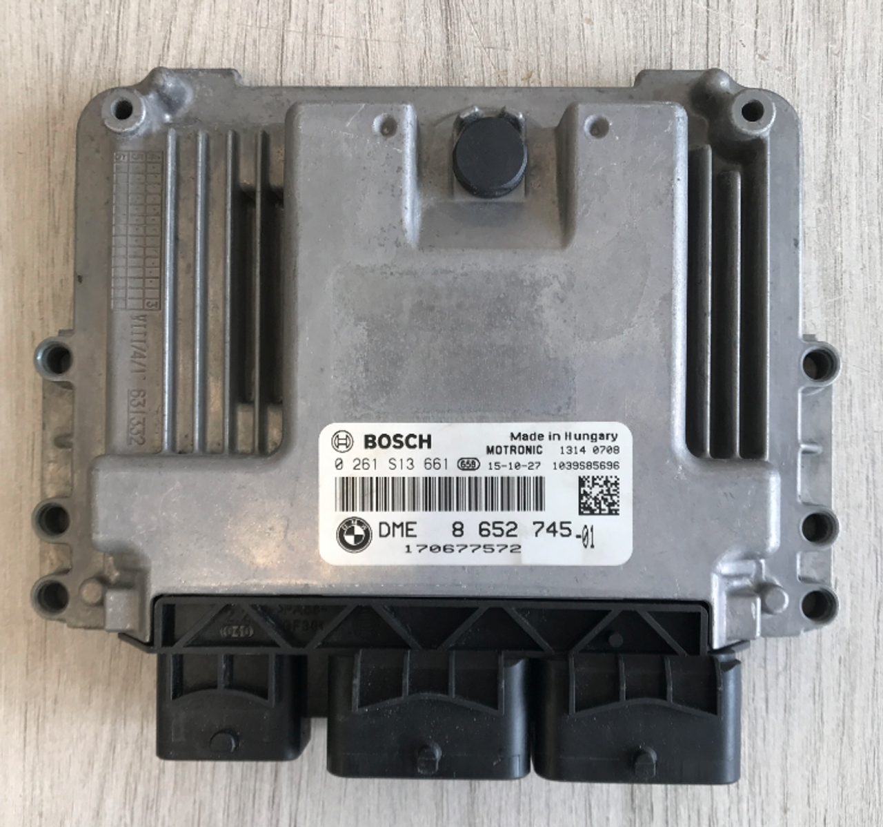 Bosch Engine ECU, BMW, 0261S13661, 0 261 S13 661, DME8652745, DME 8 652 745, 1039S85696