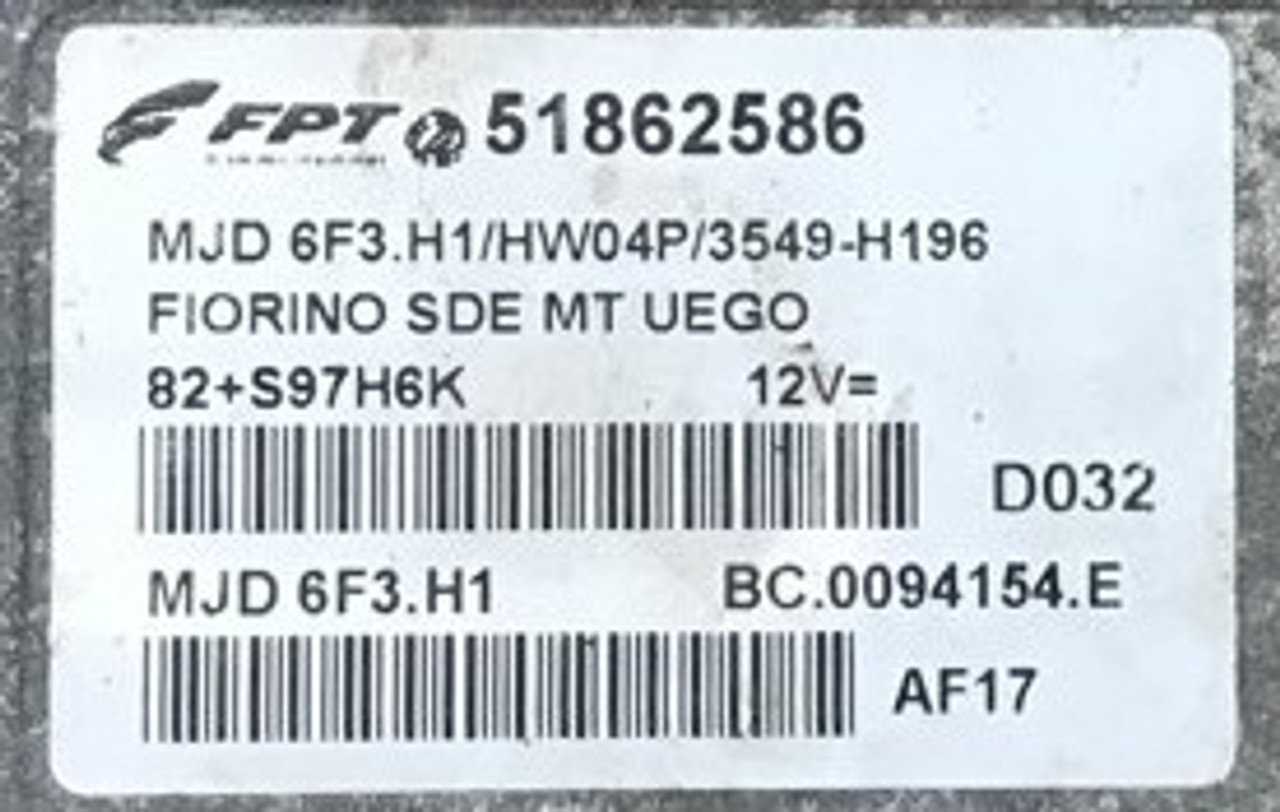 Fiat Doblo 1.3 JTD, 51862586, BC0094154E, BC.0094154.E, MJD 6F3.H1