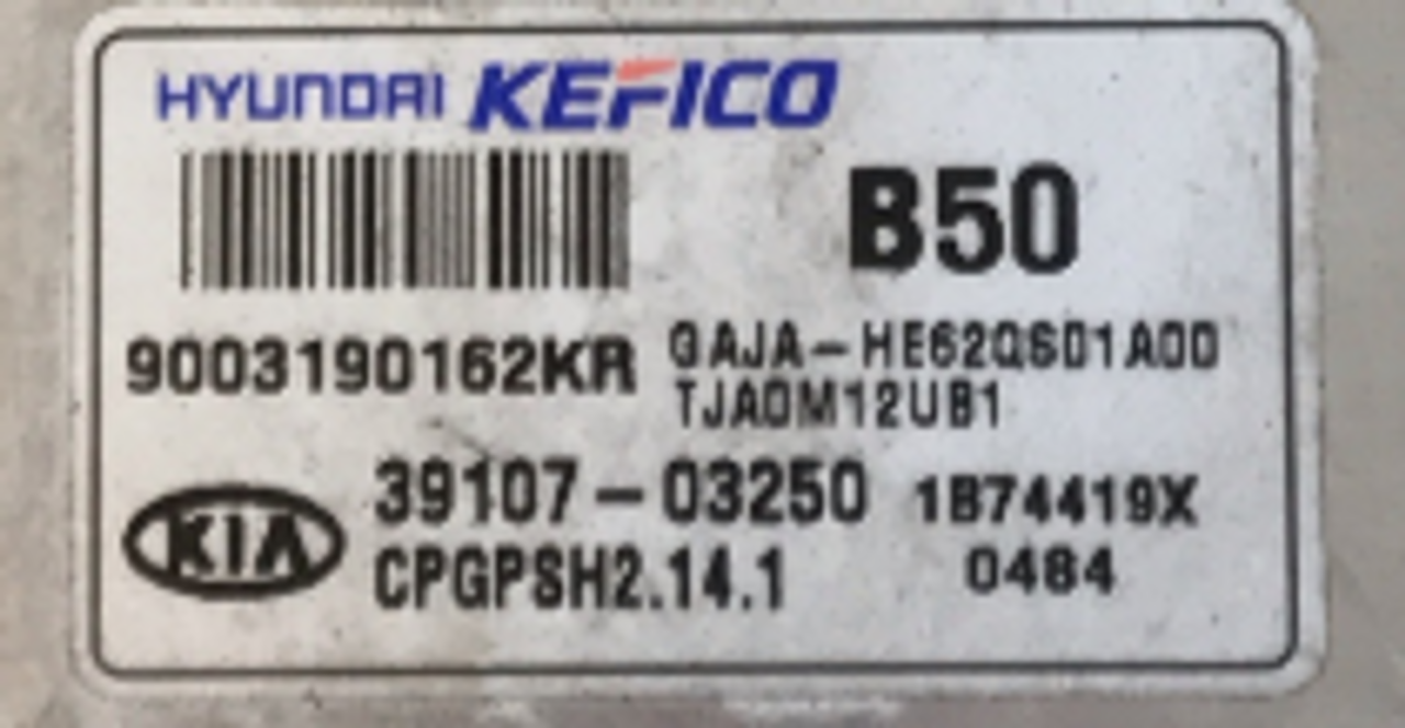 Kia - Hyundai, 3910703250, 39107-03250, 9003190162KR, CPGPSH2.14.1, B50