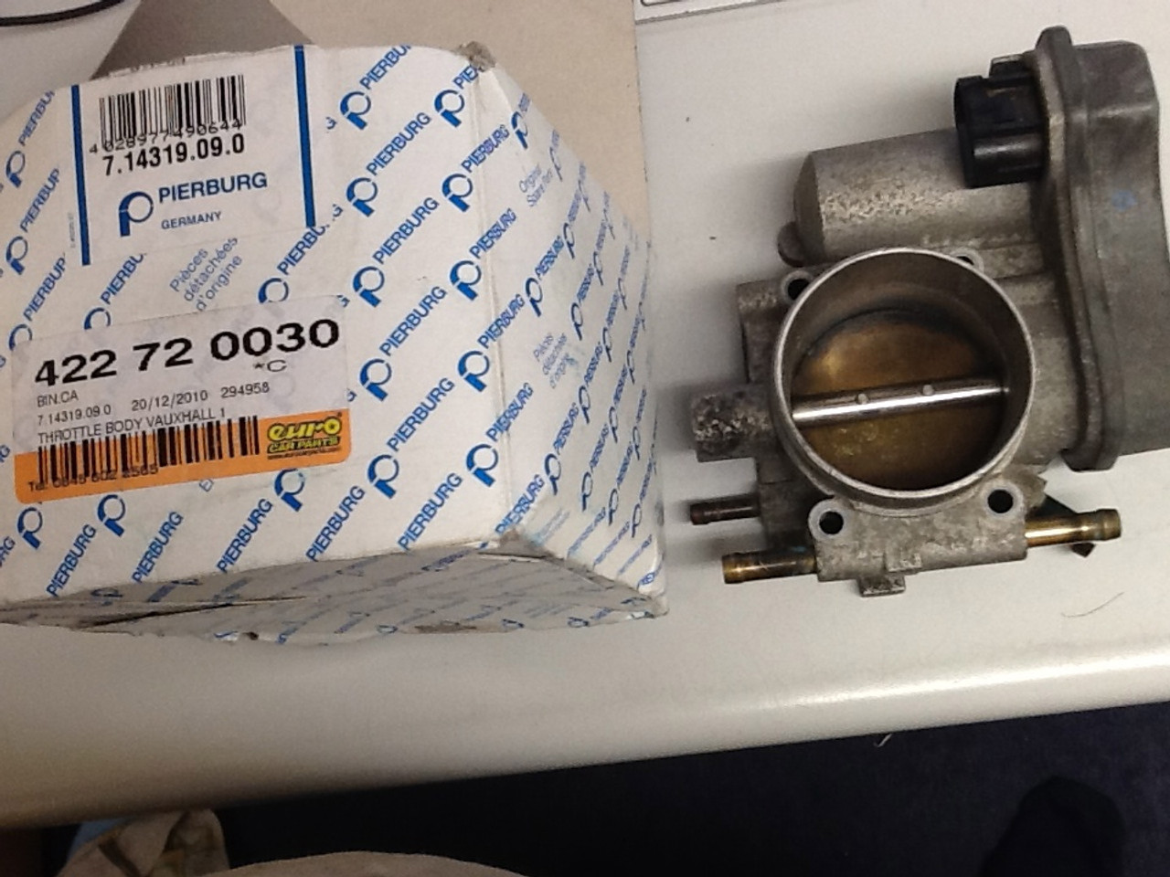 Vauxhall Opel Engine Throttle Body 09128518 5WS91703 Z18XE