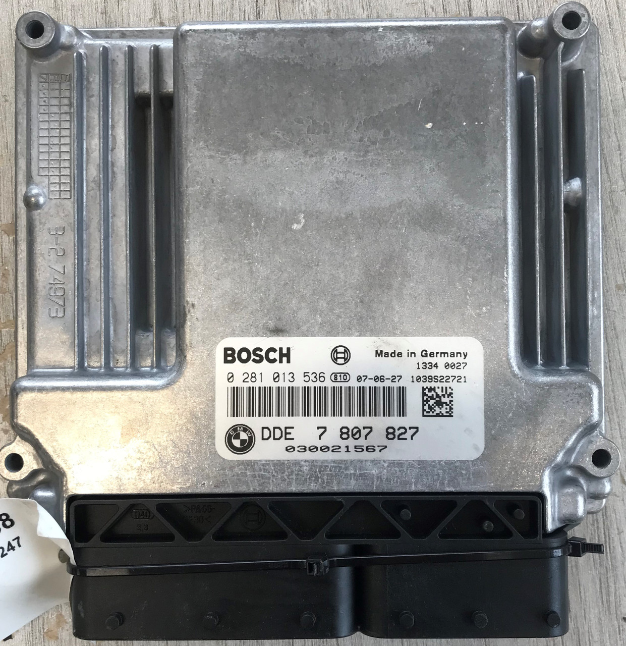 Bosch Engine ECU, BMW, 0281013536, 0 281 013 536, DDE7807827, DDE 7 807 827