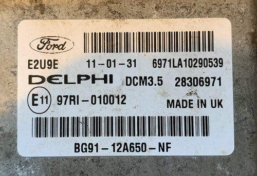 Ford, BG91-12A650-NF, 28306971, DCM3.5