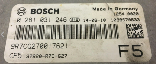 Bosch Engine ECU, Honda CR-V 2.2, 0281031246, 0 281 031 246, 37820-R7C-G27, 1039S70633