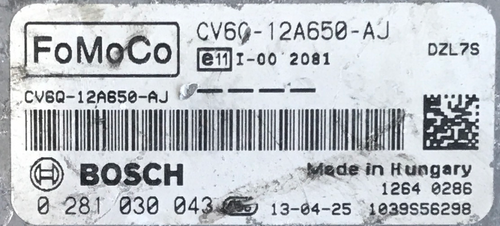 Ford,0281030043, 0 281 030 043, CV6Q12A650AJ, CV6Q-12A650-AJ, 1039S56298