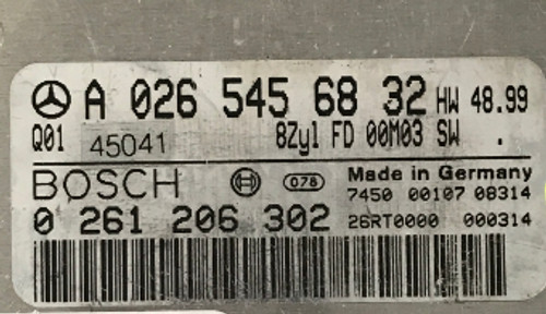 S 430, S 500, 0261206302, 0 261 206 302, A0265456832, A 026 545 68 32