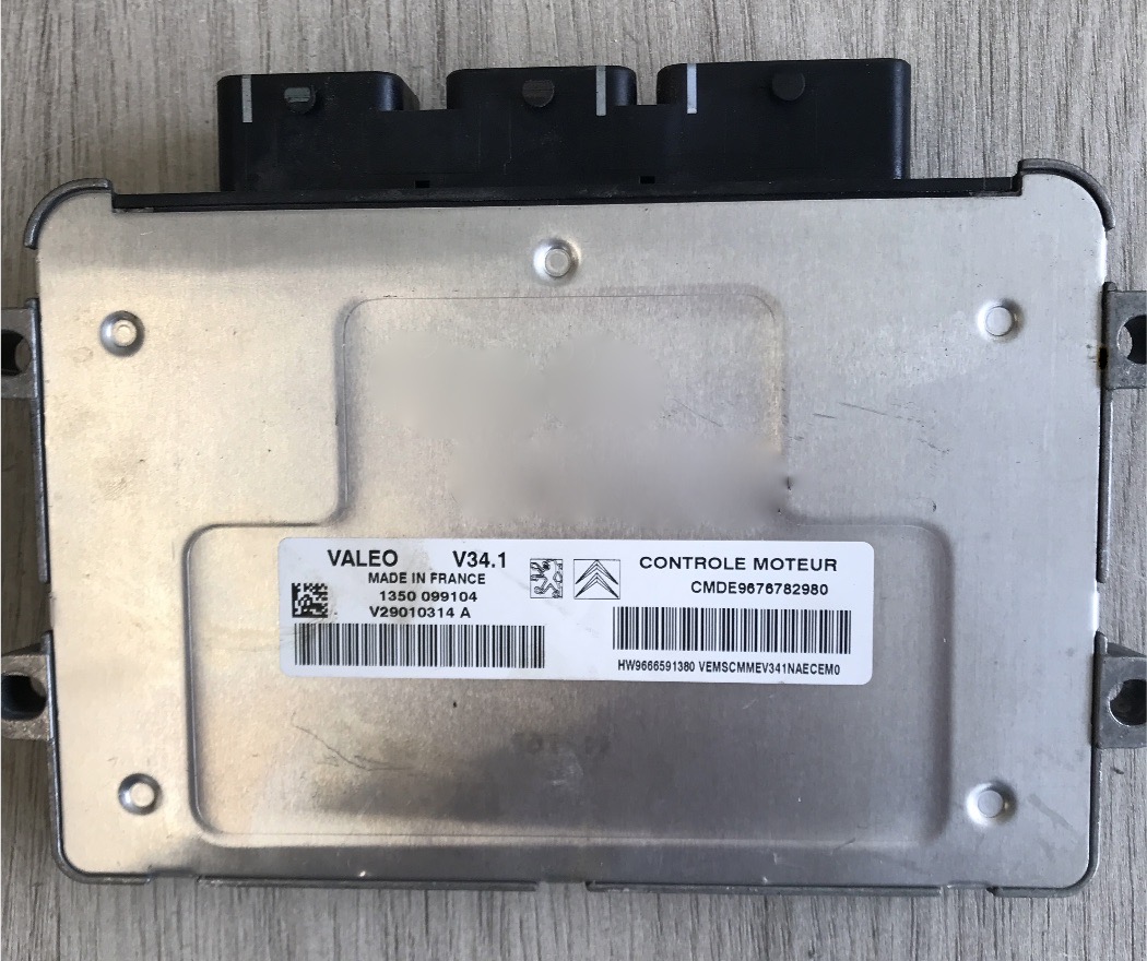 Plug & Play Engine ECU VALEO, CITROEN, PEUGEOT, V34.1, 2035 034029,  CMDE9676782980, HW9666591380, V29010314 A