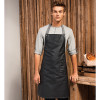 District Waxed-Look Denim Bib Apron