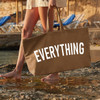 'EVERYTHING' Oversized Canvas Tote Bag