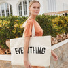 'EVERYTHING' Oversized Canvas Tote Bag