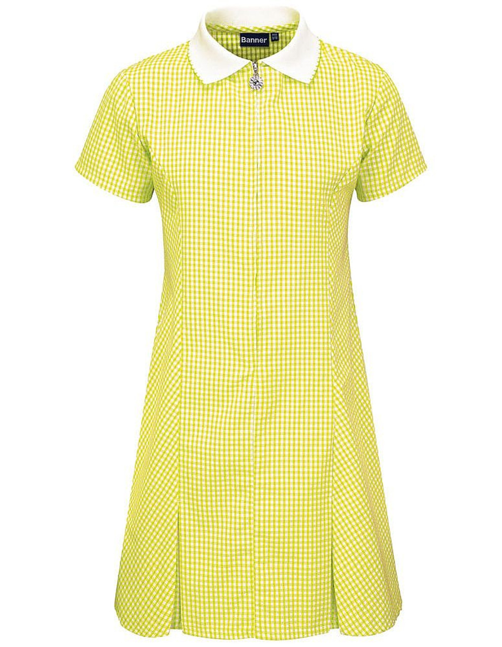 yellow gingham dress school