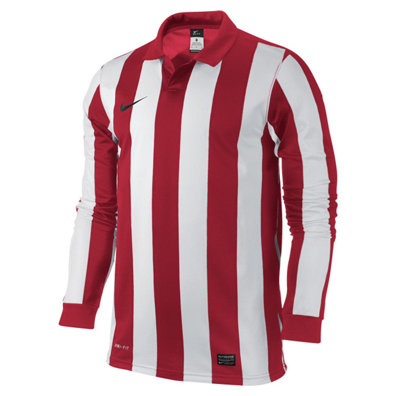 red and white striped jersey